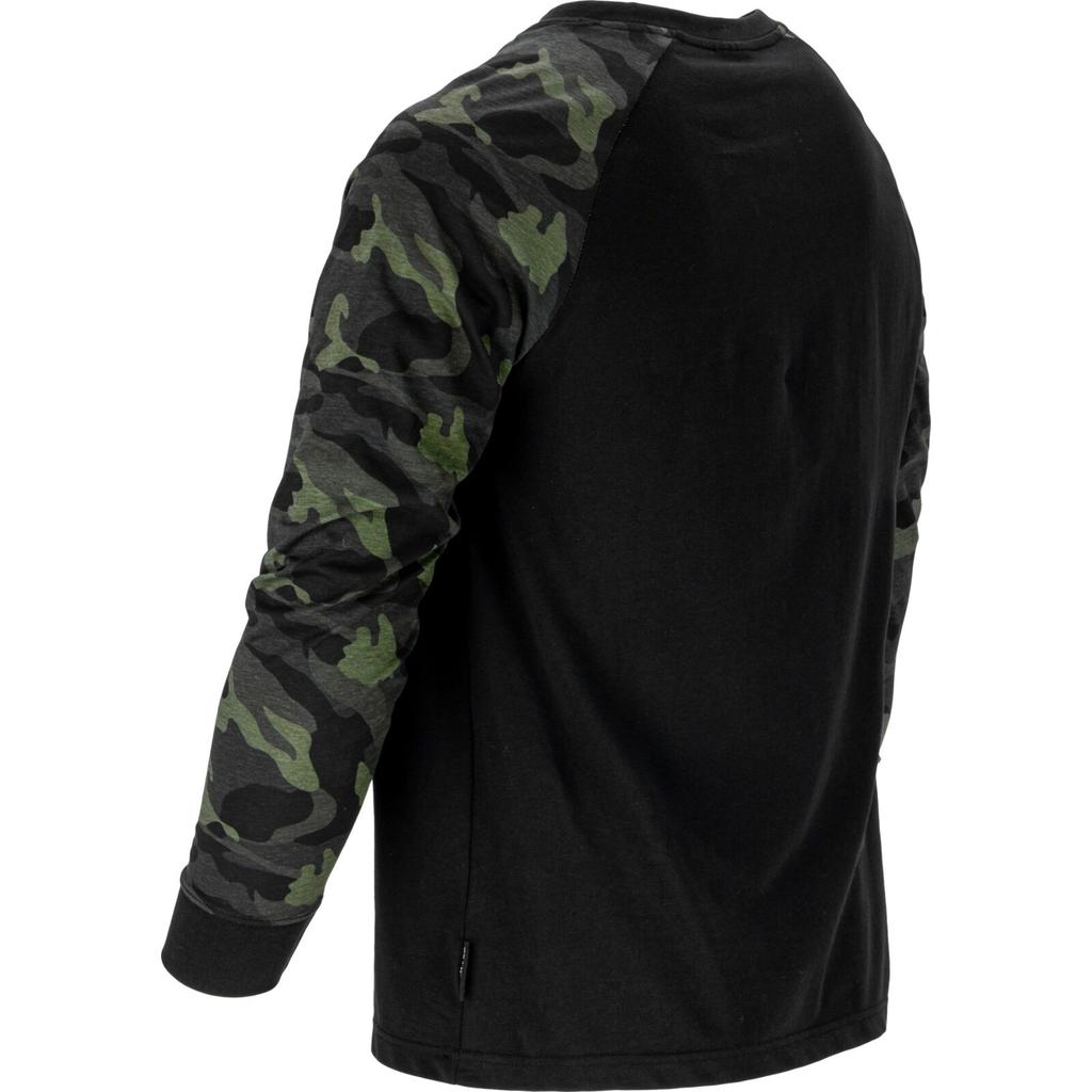 Long Sleeve T-Shirt, 190G/M2, Camo-Black, "3Xl", Ce,Lahti