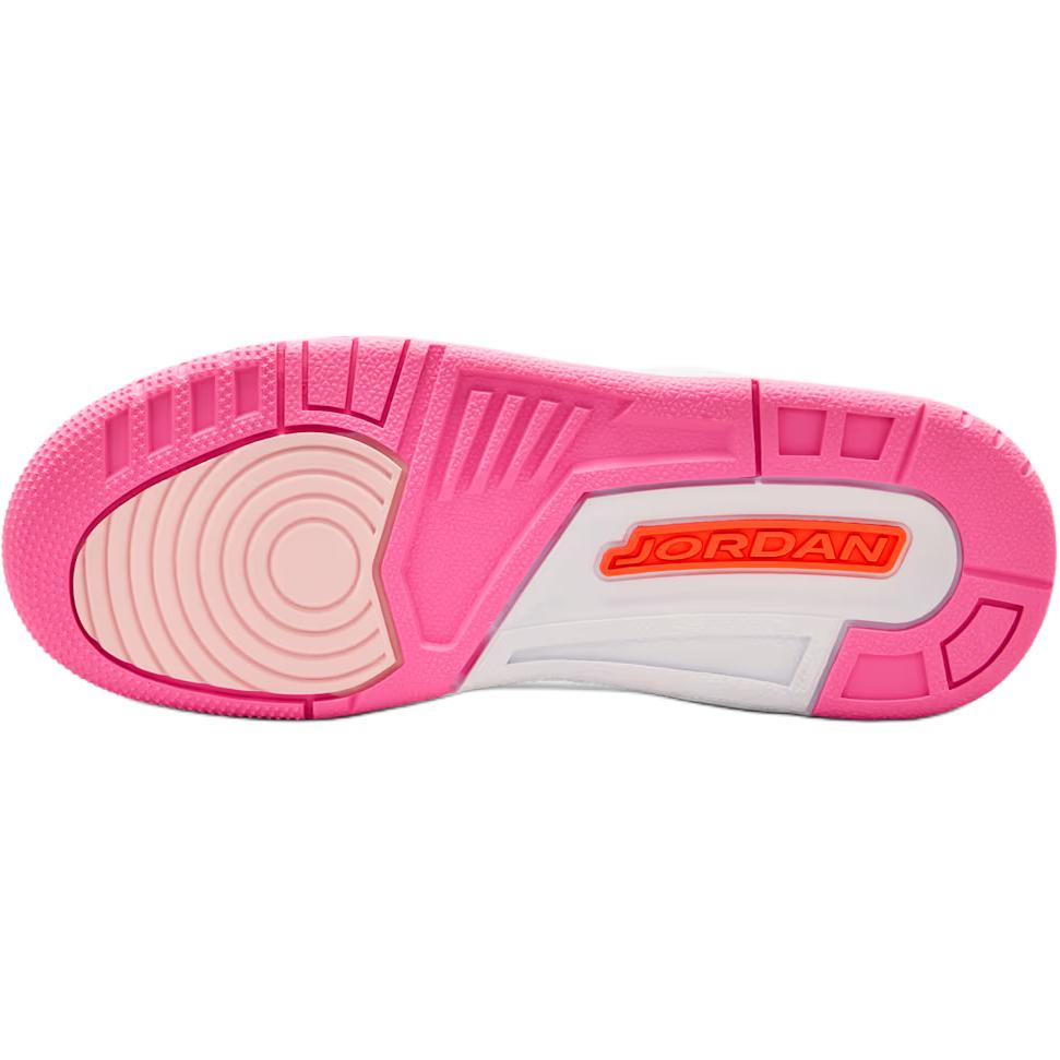 Air Jordan 3 Retro GS Wiosenne Kwiaty Trampki Dziecięce Różowy Perłowy-Różowy Hiper-Pomarańczowy-Różowy-Kwiatowy Różowy-Świecący Jasny Turkusowy-Sail II0599-600