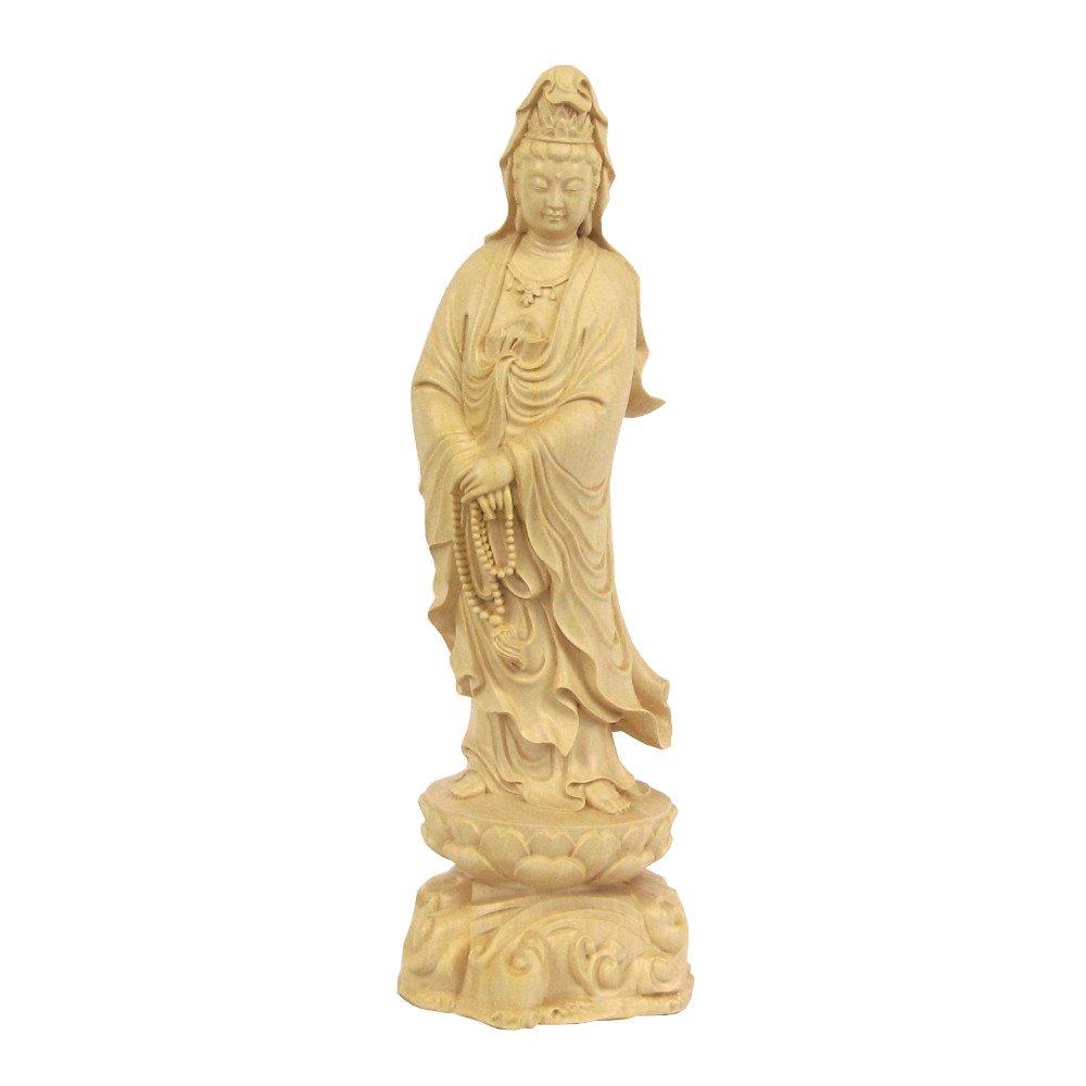 

Kurita s Specialty Buddhist Statue [Bodhisattva] Standing Statue of Kannon Bodhisattva (Total height 23cm, width 8cm, depth 7.5cm) High-quality Water