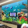 3d Stereo Wall Mural Underwater World Wallpapers Landscape Kid's Bedding Room Background Wall Mural Decor