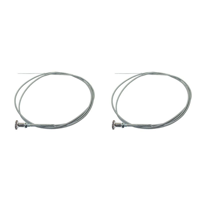 2X Chrome Universal 6 Ft Carb Carburetor Choke Cable Push Pull Choke Throttle Cable For Hot Rat Rod Holley Edelbrock