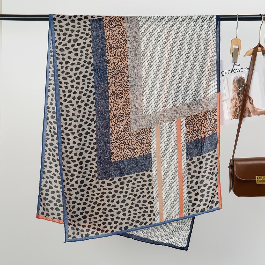 Leopard Print Hijab Scarf For Muslim Women Cotton Linen Headscarf Shawl Wrap Elegant Malaysia Head Wraps Turban Foulard 180*70Cm