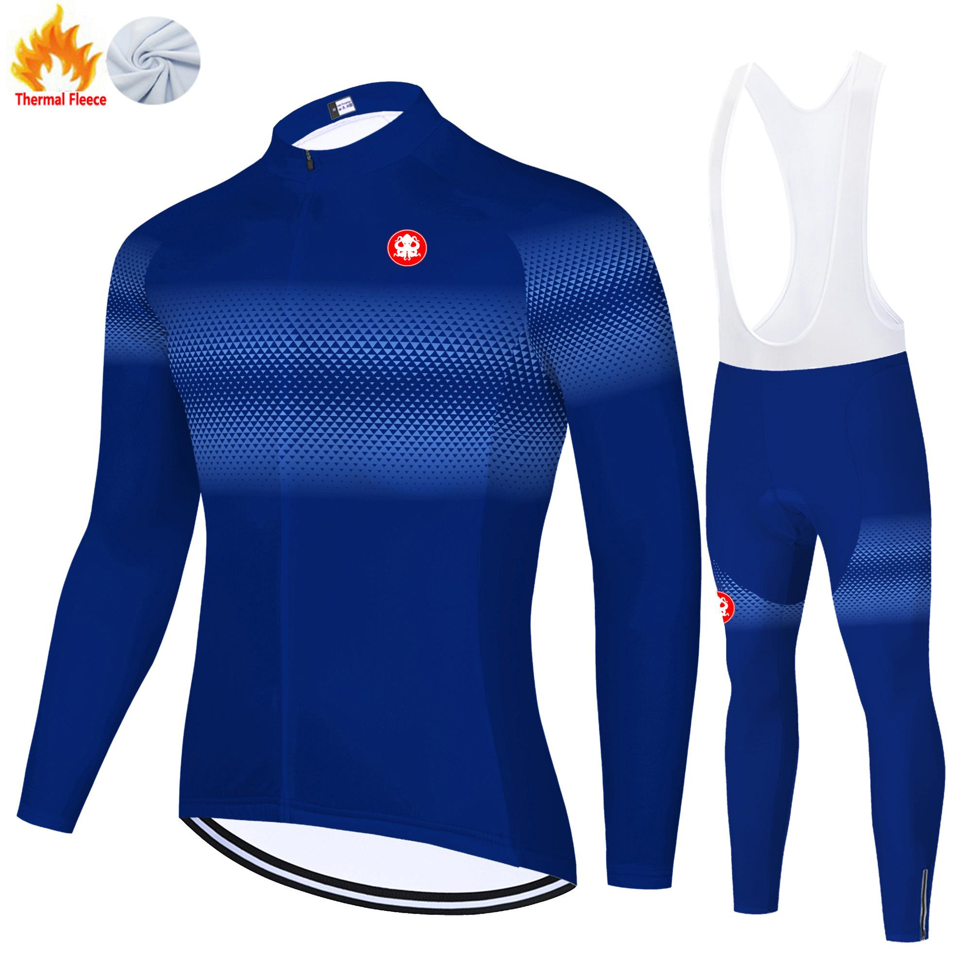 

Winter Thermal Fleece Roupa De Ciclismo Masculino Cycling Jersey Maillot Mtb Hombre Bicicleta Clothes 5XL
