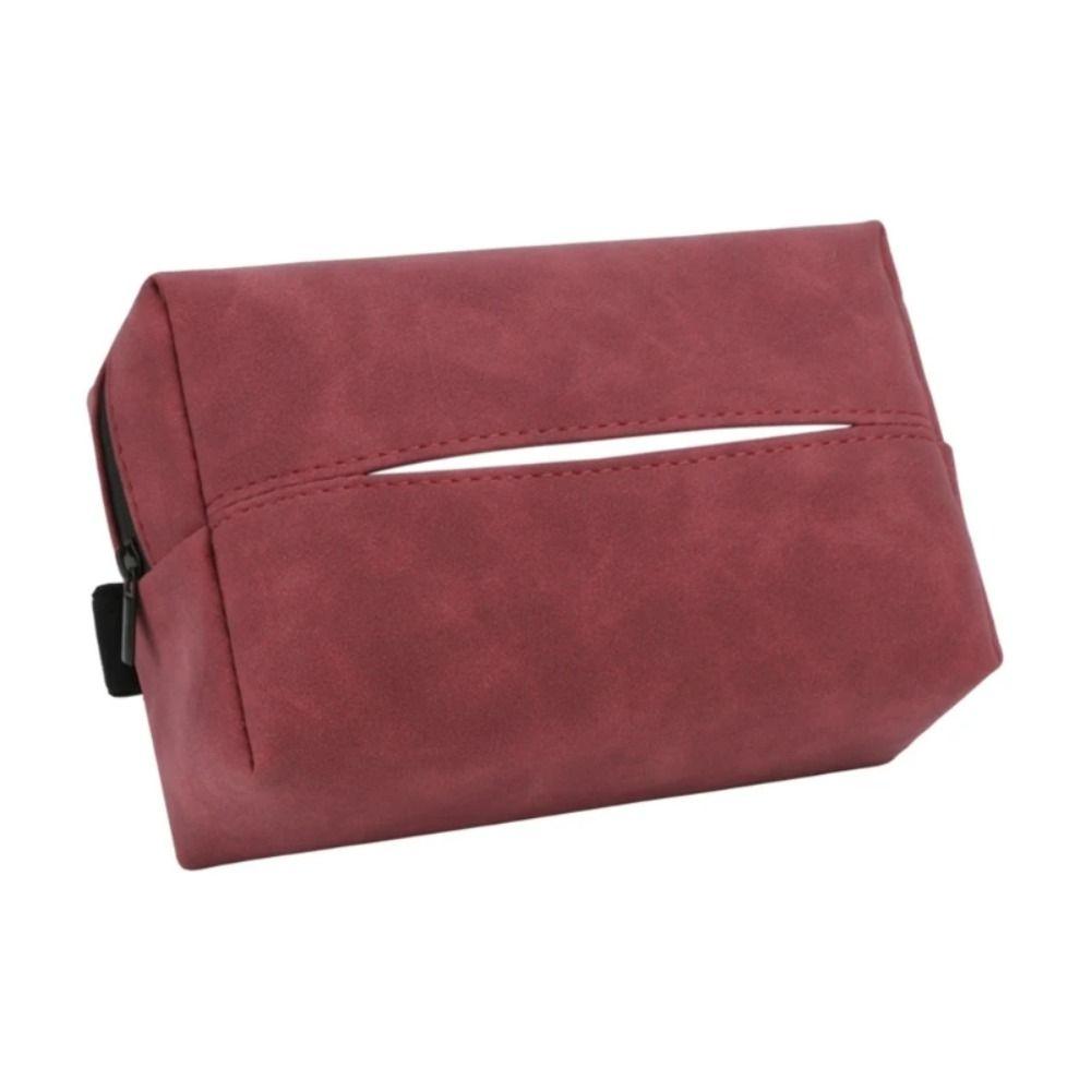 Waterproof Car Tissue Box Wear-resistant Tissue Storage Case Paper Towel Organizer  Auto Storage
