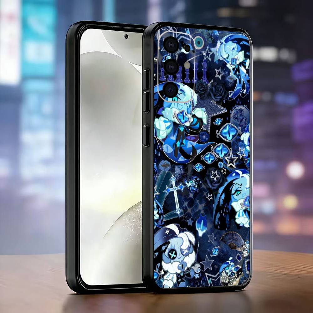 

Shadow Milk C-Cookie R-Run Phone Case Black Silicone Soft For Samsung S25,S24,S21,S22,S23,S30,Ultra,S20,Plus,Fe,Lite Samsung S24fe