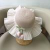 1/2Pcs Summer Sun Hat Princess Beach Sun Hat Big Brim Tulip Fisherman Hat For Girls  Sweet Crossbody Bag Gifts