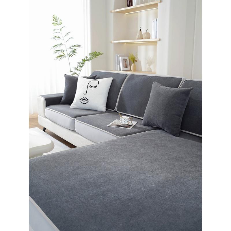 

Чехол для дивана «All-Inclusive» Four Seasons Universal Non-Slip Dark Gray Chenille Sofa Cushion Case For Pillow Cover Towel 60*150cm