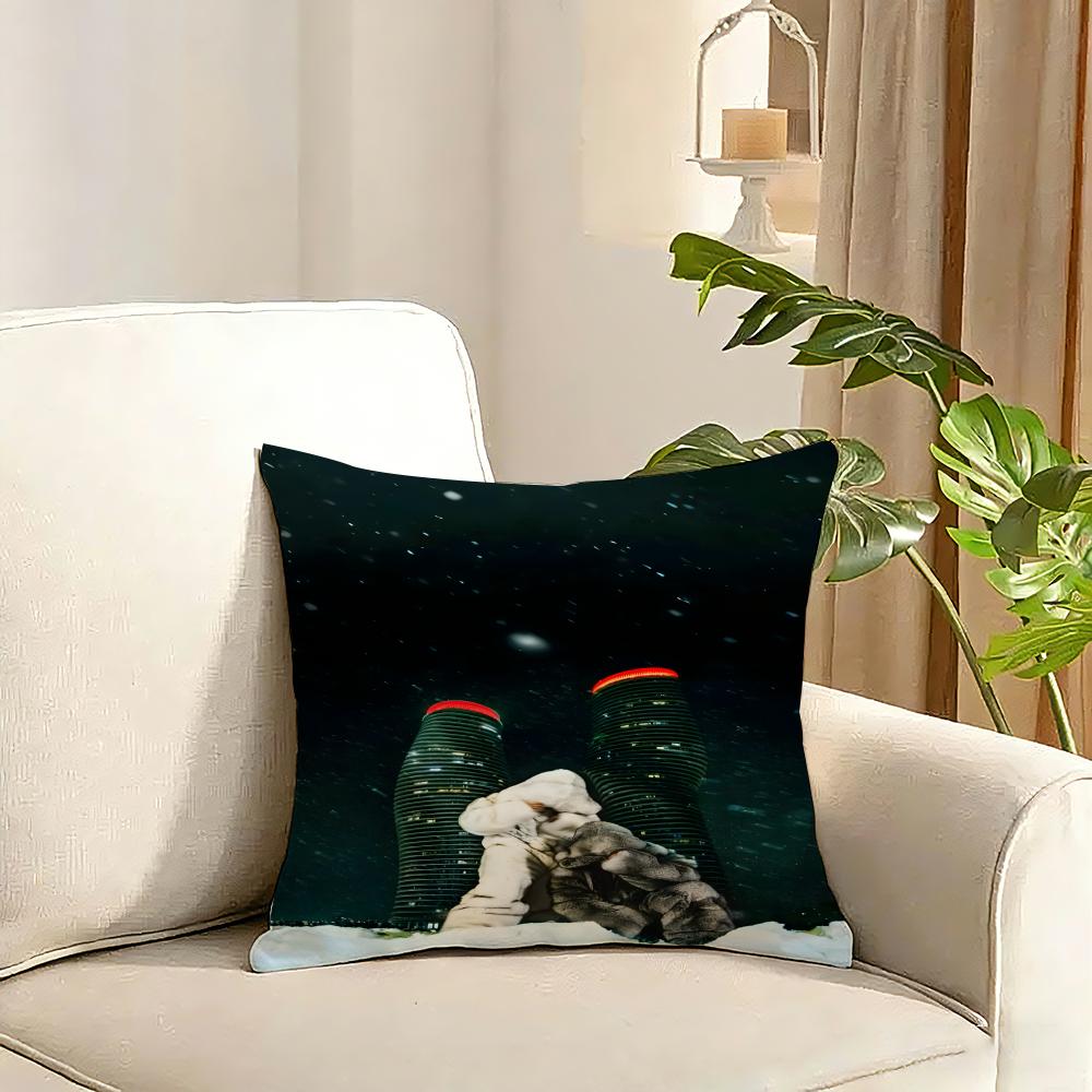 Singer Yeat Lyfestyle Cushion Cover Reversible Plush Pillow Cover Soft Fluffy Home Decor for Sofa Bedroom