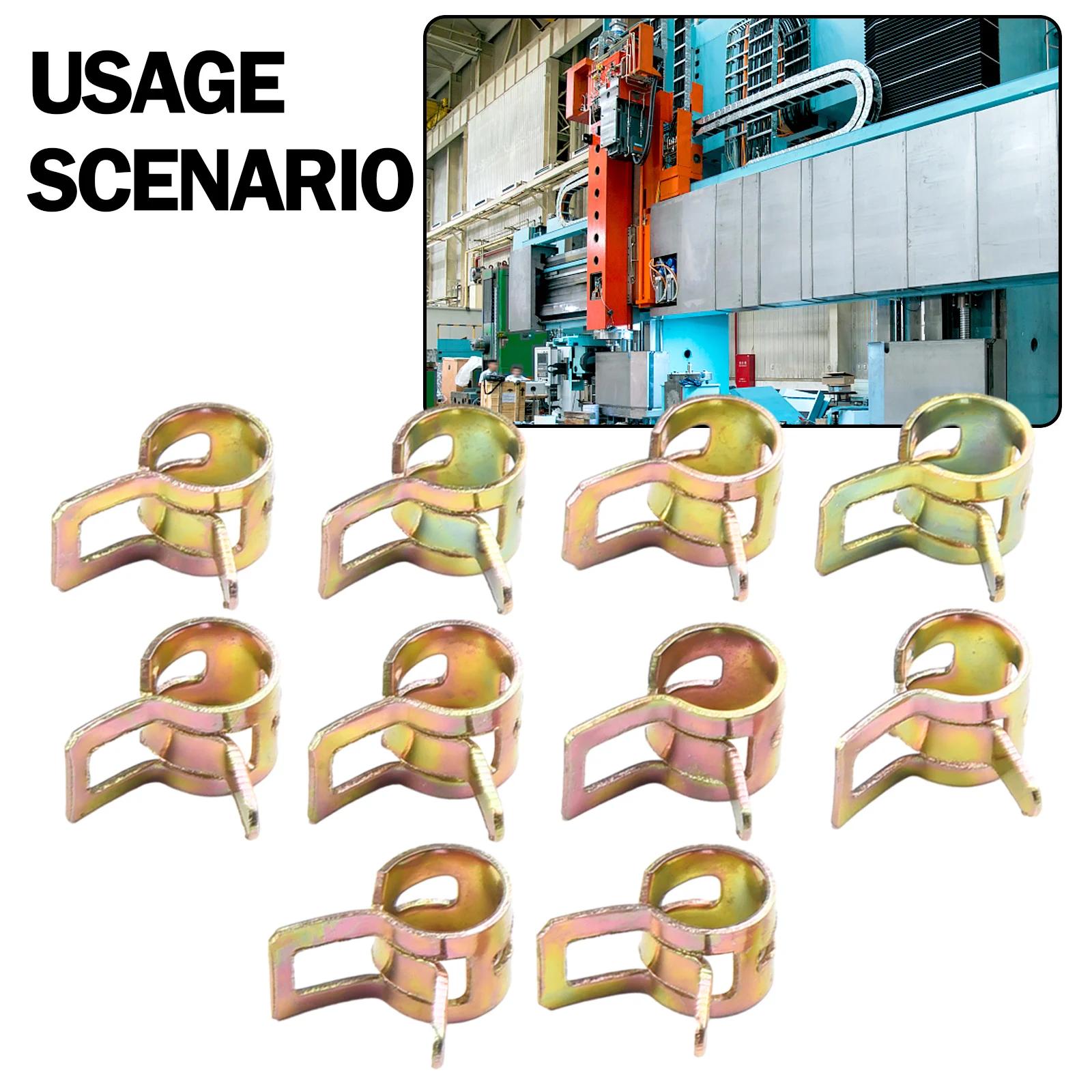 

10Pcs 5-16mm For Choose Fuel Spring Clip Vacuum Silicon Hose Clamp Autos Spring Clip Fuel Oil Water Tube Clamp 6mm