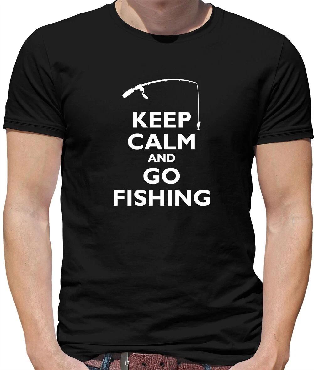 Keep Calm and Go Fishing - Mens T-Shirt - Fisherman Fish Angler Angling XXXXL