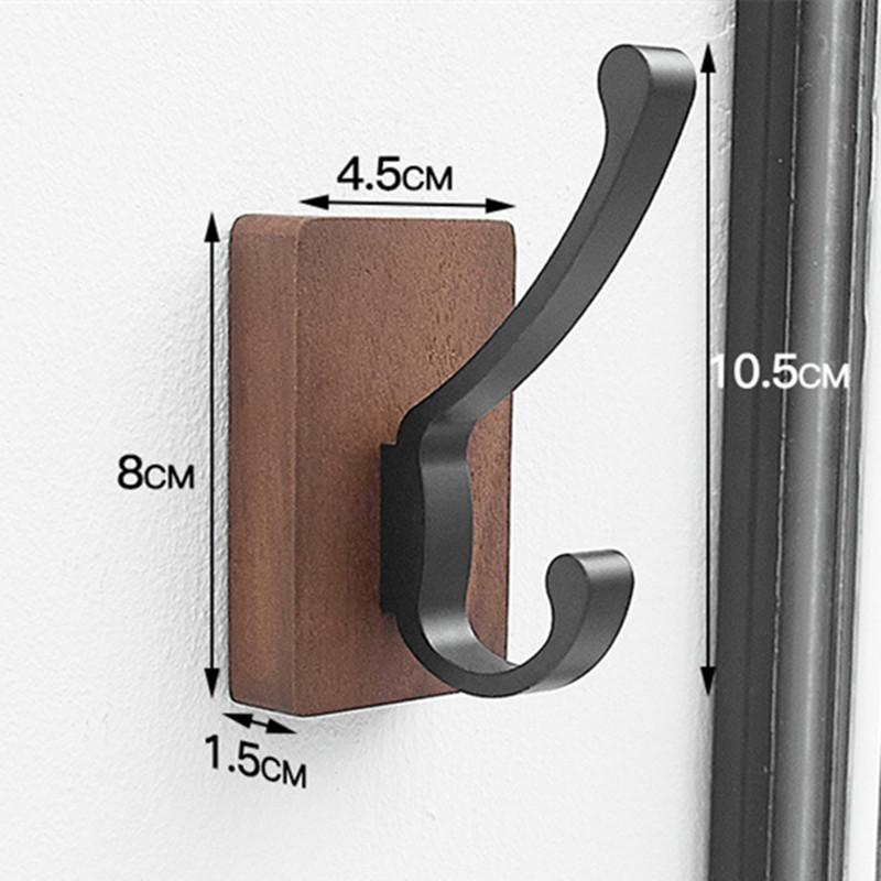 Walnuss Türhaken Kreativer Lochfreier Wandhaken Moderne Heim Wanddekorationszubehör Kleidung Handtücher Universalhaken Geschenk