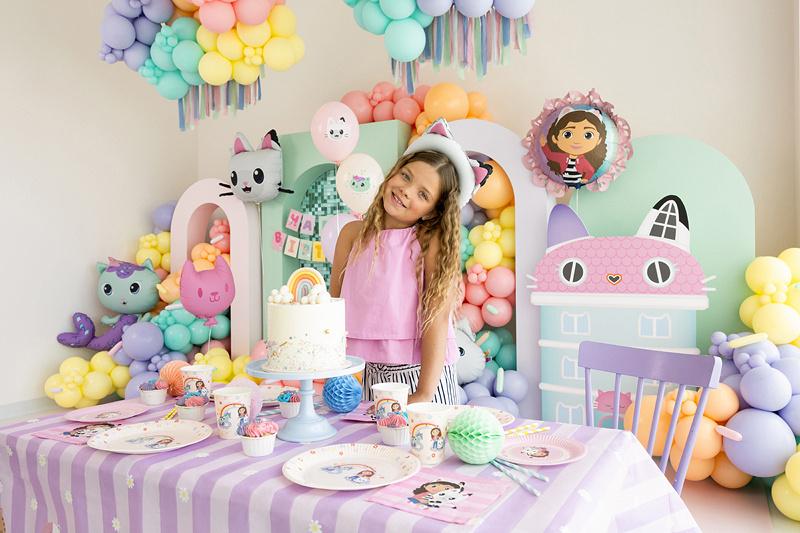 Balon Foliowy Koci Domek Gabi Pastylka Z Falbanką 52 Cm