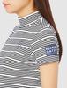PEARLY GATES Short Sleeve Inner Striped White x Dark Size Size 031 Women's Shirt, 8-Piece Stretch, Navy, 055-3267606, (Size Small)