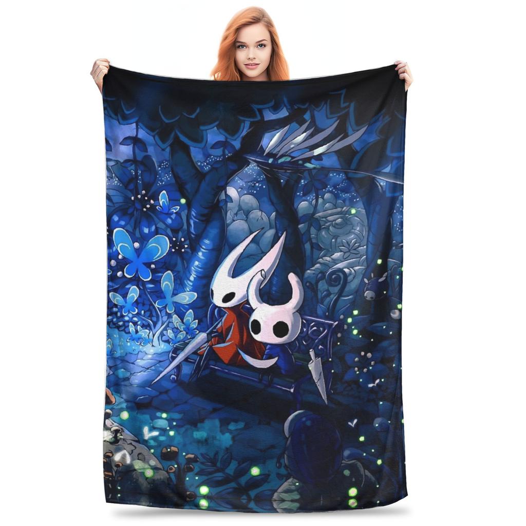 Hollow Knight Silksong Hornet Silksong Aiguille Chasseuse Couvertures Polaire Nouveauté Couvertures Chaudes pour Literie Salon Hiver