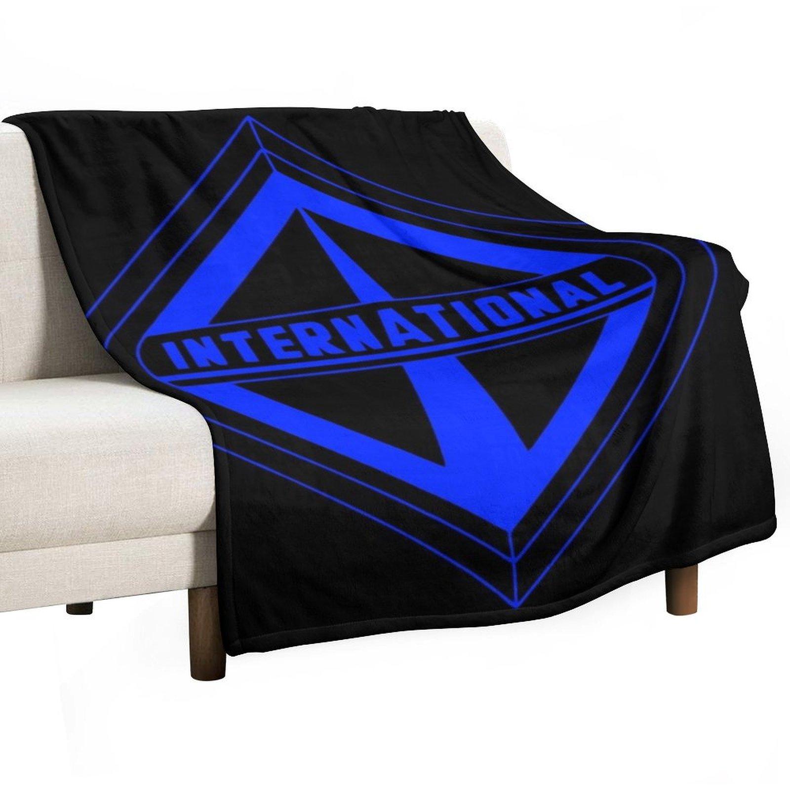 

International Truck blue Throw Blanket Blankets For Bed Flannel Thin Luxury Designer Blankets 30x40in
