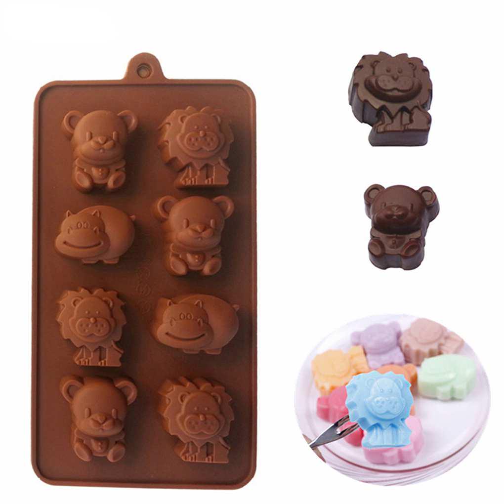 Silicone Non-stick Fondant Mold Recycling DIY Crafts Molds Dessert Animal Shaped Cakes Decoration Baking Mould Chocolates