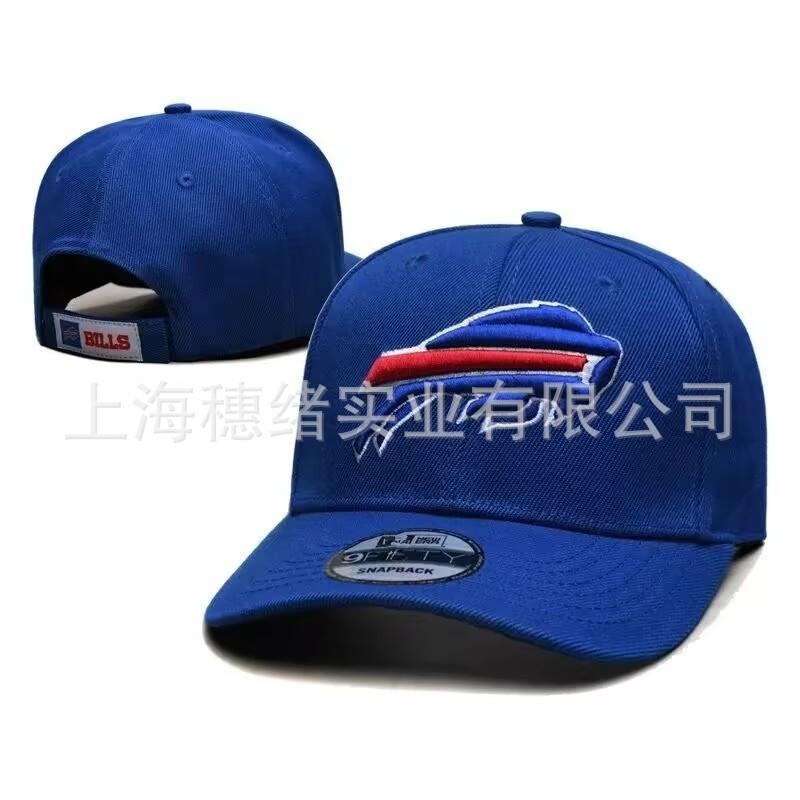 Unisex Embroidered Flat Brim Baseball Cap NFL Team Style Outdoor Sun Hat