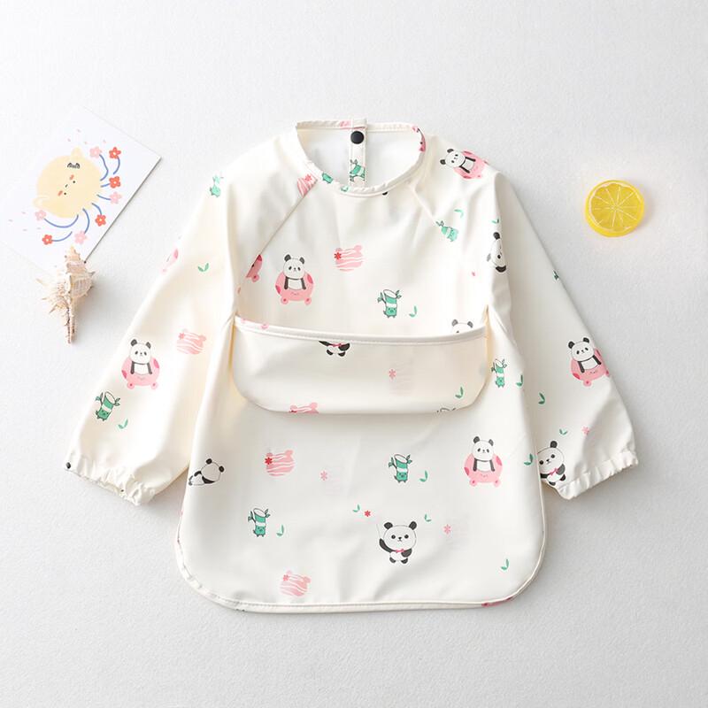 Kids Long-Sleeve Waterproof Eating Bib