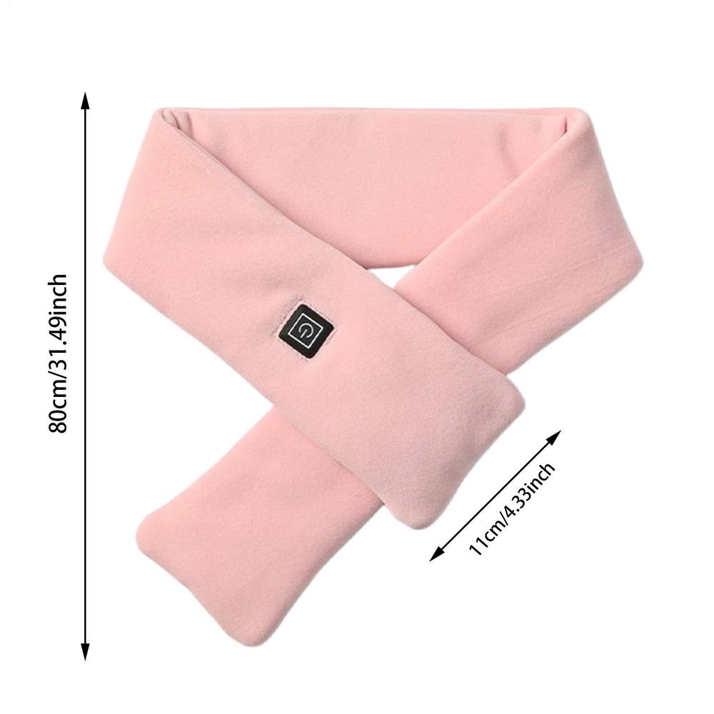 

Electric Heating Scarf 3 Gear Temperature Winter Warm Heated Scarf Neck Shawl USB Heating Control Neck Wrap Warmer For Women Men рожевий