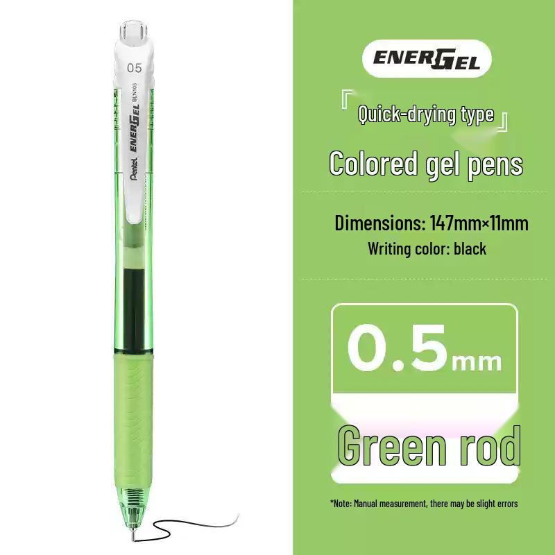 Pentel Quick-Drying Black Ink Gel Pen, BLN105 Signature, Student Double Speed 0.5mm