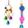 5/6pcs Parrot Bird Toy Set Hanging Cage Swing Rainbow Bridge Toy Bird Supplies