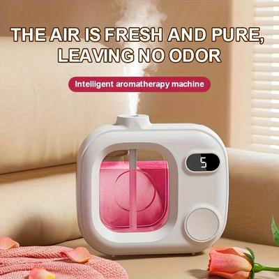 Un pulverizador de aromaterapia inteligente con temporizador, pulverizador de perfume de aceites esenciales recargable por USB para montaje en pared, para dormitorio, baño, oficina, Navidad,