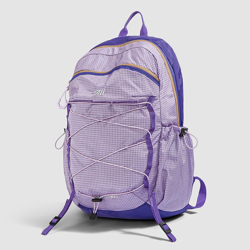 Color Block Backpack Unisex Commuter Large Capacity Lightweight Travel Backpack Student Schoolbag