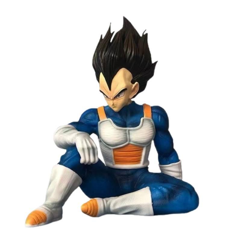Dragon Ball Periphery, Saiyan Sitting Haughty Vegeta Figure, Animation Statue Model Car Desktop Ornament