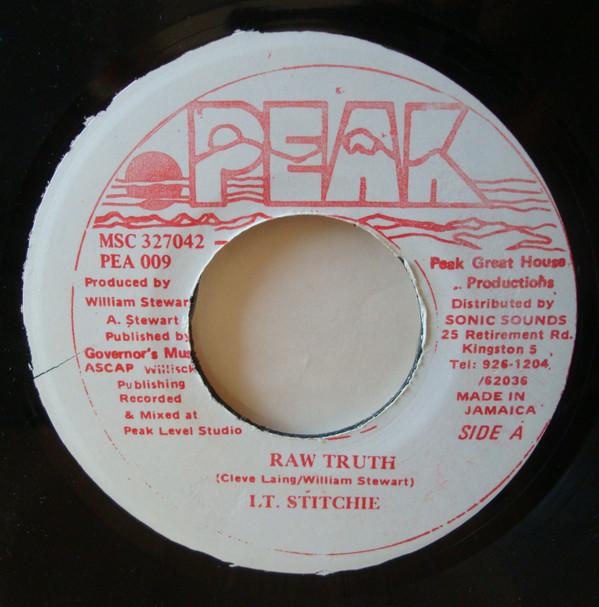 

7inch Record LIEUTENANT STITCHIE - Raw Truth PEA009 Peak Jamaica Reggae, Ska & Dub Used