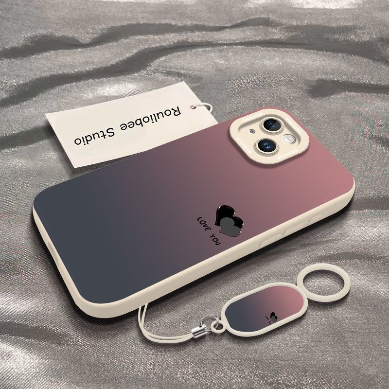 Gradient Love Apple 16promax New Phone Case IPhone15Plus 13mini14 12 Protection Case