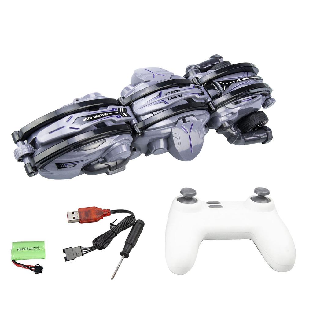 Remote Control Car, 2.4GHz Remote Control Rolling Stun Car with Lights Forward Backward Left Right