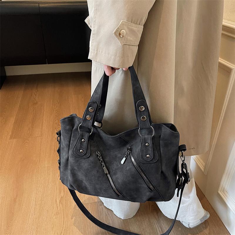 Enkel och färgglad tygväska för damer, trendig axelväska, flerfackig axelväska för vardagsbruk, lämplig för dagligt bruk och shopping