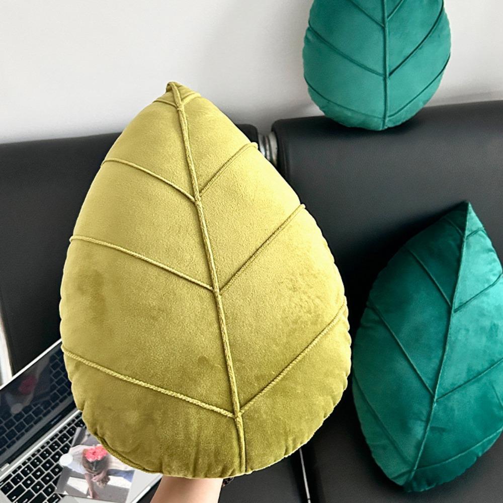 PP Cotton Filling Leaf Shaped Pillow Soft Plush Toy Household Throw Pillow  Bed Room