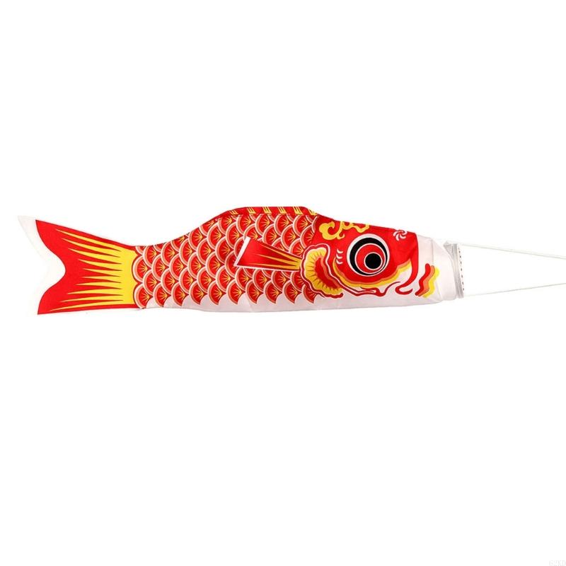 62KD Carp Windsocks Traditional Japanese Carp Windsocks Streamers Hangings Fish Flag Festival Carp Banners Home Decorations