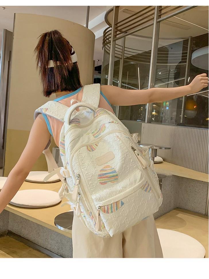 High-Capacity Soft Girl Japanese-Style College Backpack