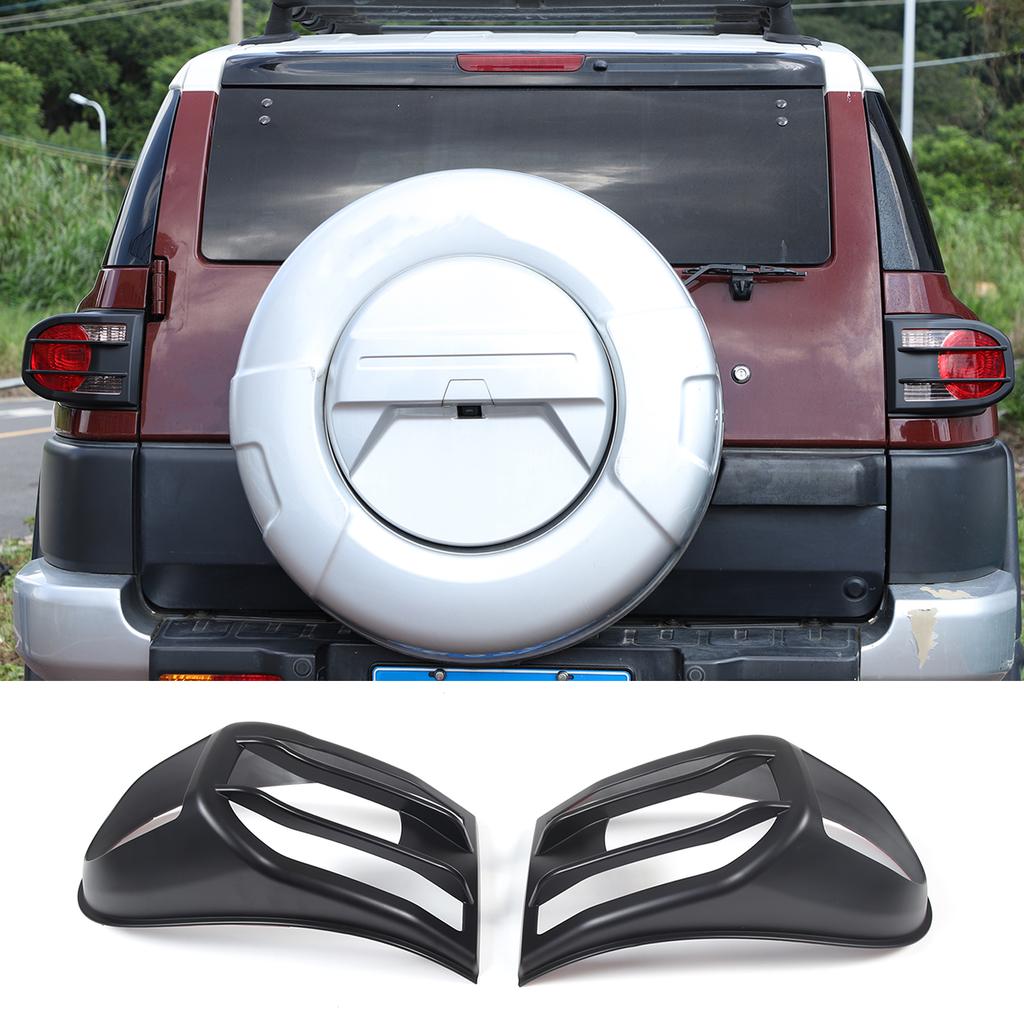 For Toyota FJ Cruiser 2007-2025 ABS Glossy Black Car Front Fog Light Bumper Frame Trim Headlight Cover Accessories