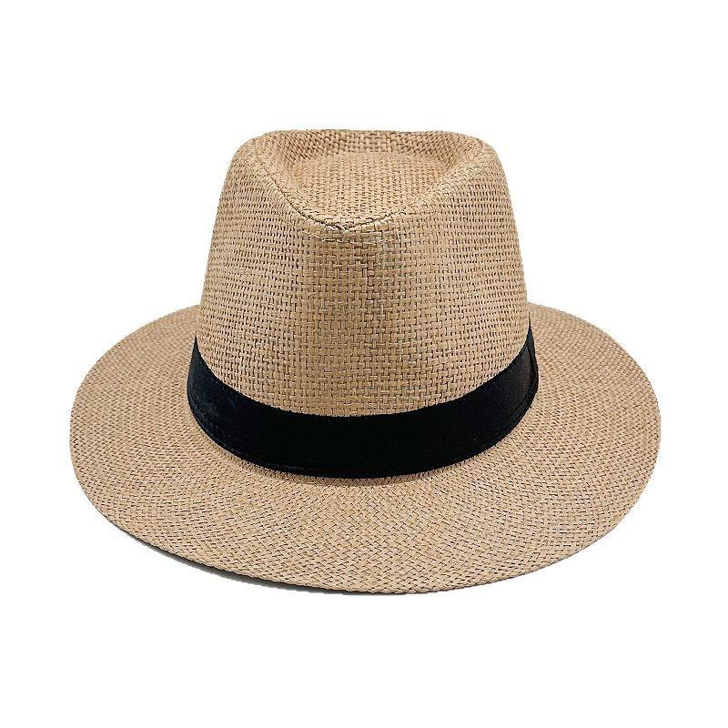 Classic Straw Sun Hat With Wide Brim For Summer Outdoor Sunshade And Travel