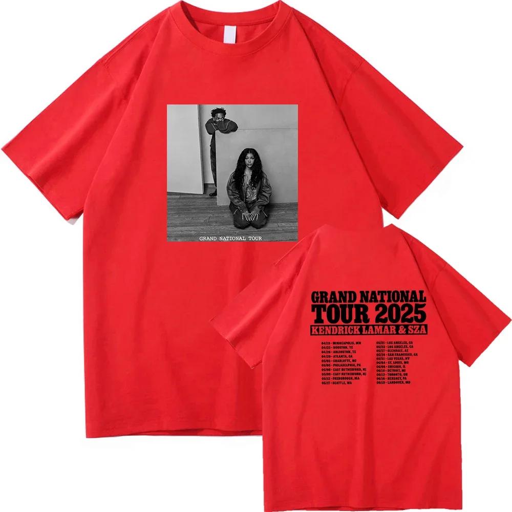 2026 SpringSummer HighQuality Retro Style Tshirt Suitable for Fans of SZA and Kendrick Lamars Tours