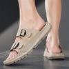 Fashion CYYTL Mens Summer Slippers Casual Outdoor Beach Shoes Sandals Walking Slides Comfort Lightweight Designer Leather Fashion Luxury