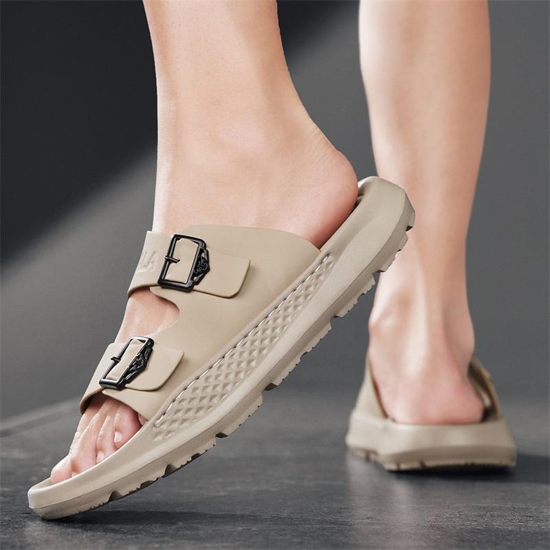 Fashion CYYTL Mens Summer Slippers Casual Outdoor Beach Shoes Sandals Walking Slides Comfort Lightweight Designer Leather Fashion Luxury