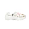 Crocs Classic Platform Clog Star EVA Bow Classic Cloud Girl Versatile Hole Shoes Women's Silver White
