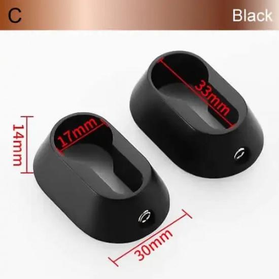 Round Oval Lock Cylinder Cover 304 Stainless Steel Keyhole Cover Black Gold Silver Anti-theft Door Accessories for 32mm Cylinder