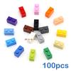 100 Pezzi Spessi 1x2 Blocchi da Costruzione Fai da Te Figure Mattoncini Punto Educativi Creativi Dimensioni Compatibili Con 3004 Giocattoli in Plastica per Bambini