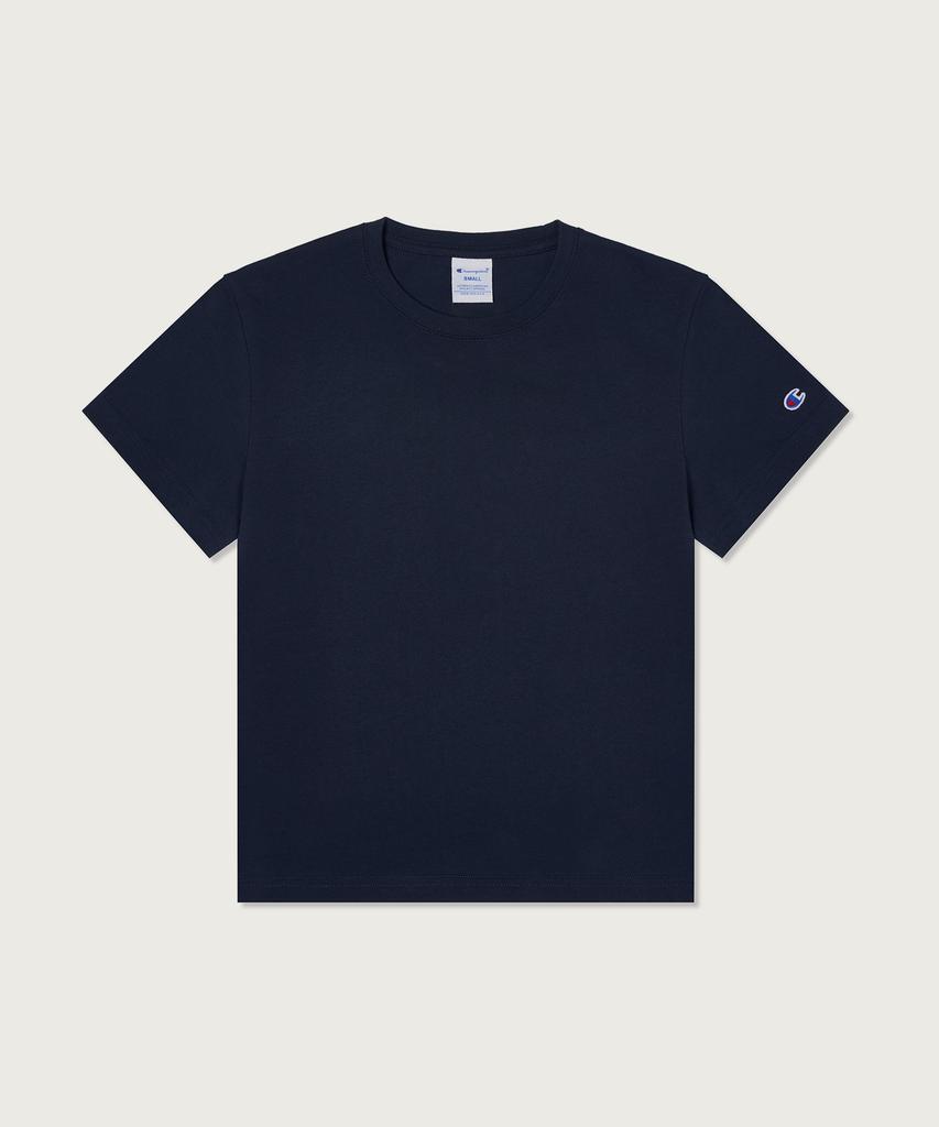 Champion Women'S C-Logo Slim Fit T-Shirt Navy