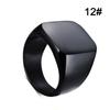 Mens Jewelry Ring Simple Stainless Steel Rings Solid Polished Classic Fashion Wedding Ring