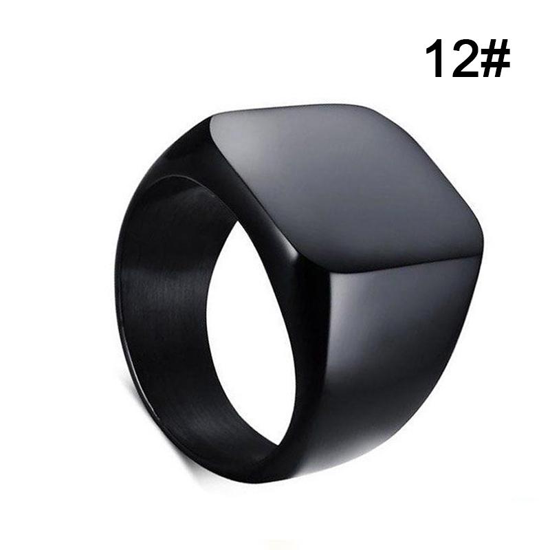 Mens Jewelry Ring Simple Stainless Steel Rings Solid Polished Classic Fashion Wedding Ring