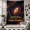 Wall Hanging Tapestry With Custom Name & Text, Queensland Maroons Decorative Tapestry For Bedroom