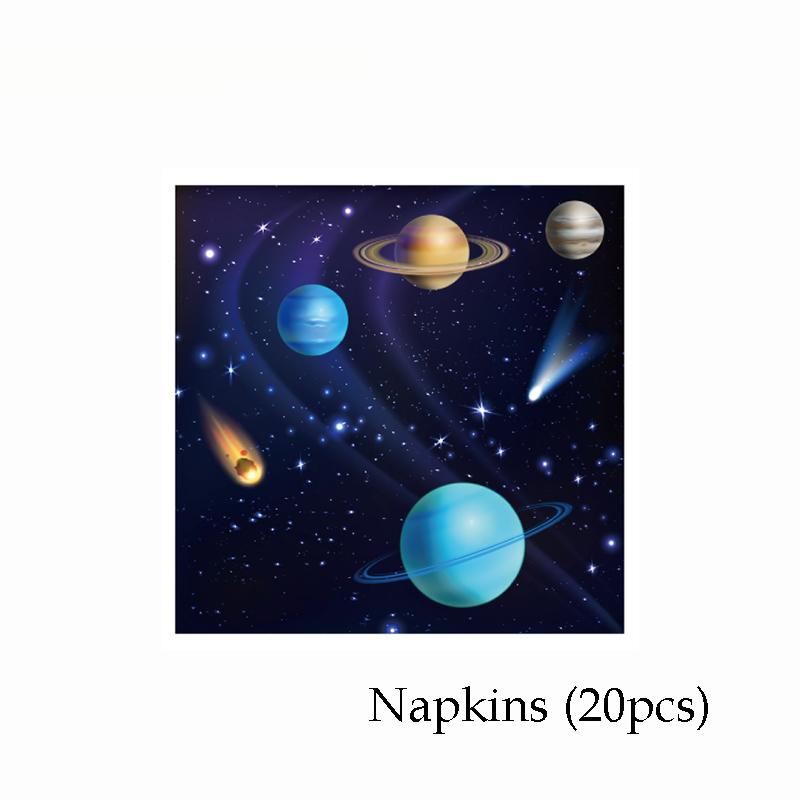 Solar System Outer Space Themed Paper Plate Cups Napkin for Kids Birthday Party Decor Baby Shower Planet Themed Party Supplies