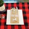 2024 Christmas Cutlery Sets with Burlap Bags - Perfect for Restaurant, Hotel, and Home Decorations.