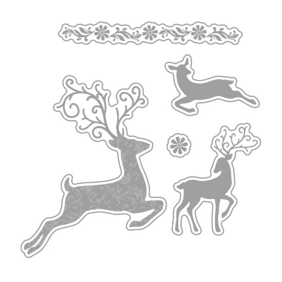 Christmas Themed Stamps And Cutting Dies Set for Card Making DIY Metal Die Cuts for Scrapbooking Invitations Holiday Cards Craft Supplies